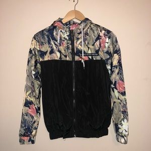 Floral windbreaker